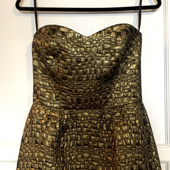 Donna Karan Golden Cocktail Dress - Picture 2 of 14